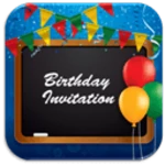 birthday invitation android application logo